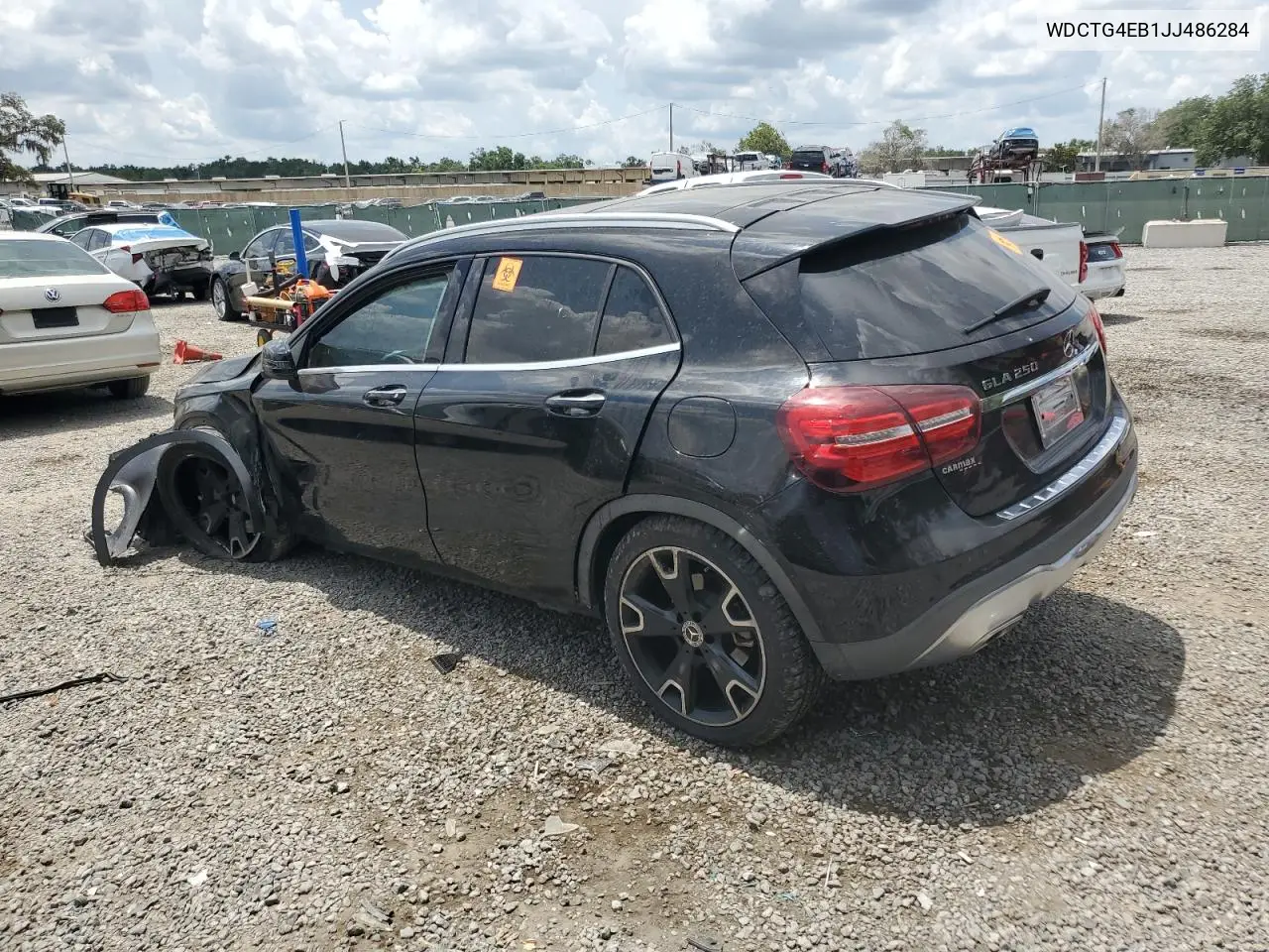 2018 Mercedes-Benz Gla 250 VIN: WDCTG4EB1JJ486284 Lot: 59072665