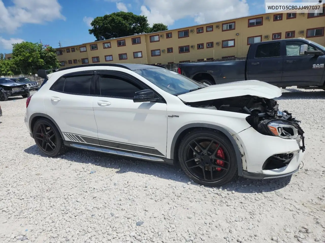 2018 Mercedes-Benz Gla 45 Amg VIN: WDDTG5CB0JJ497037 Lot: 60463705