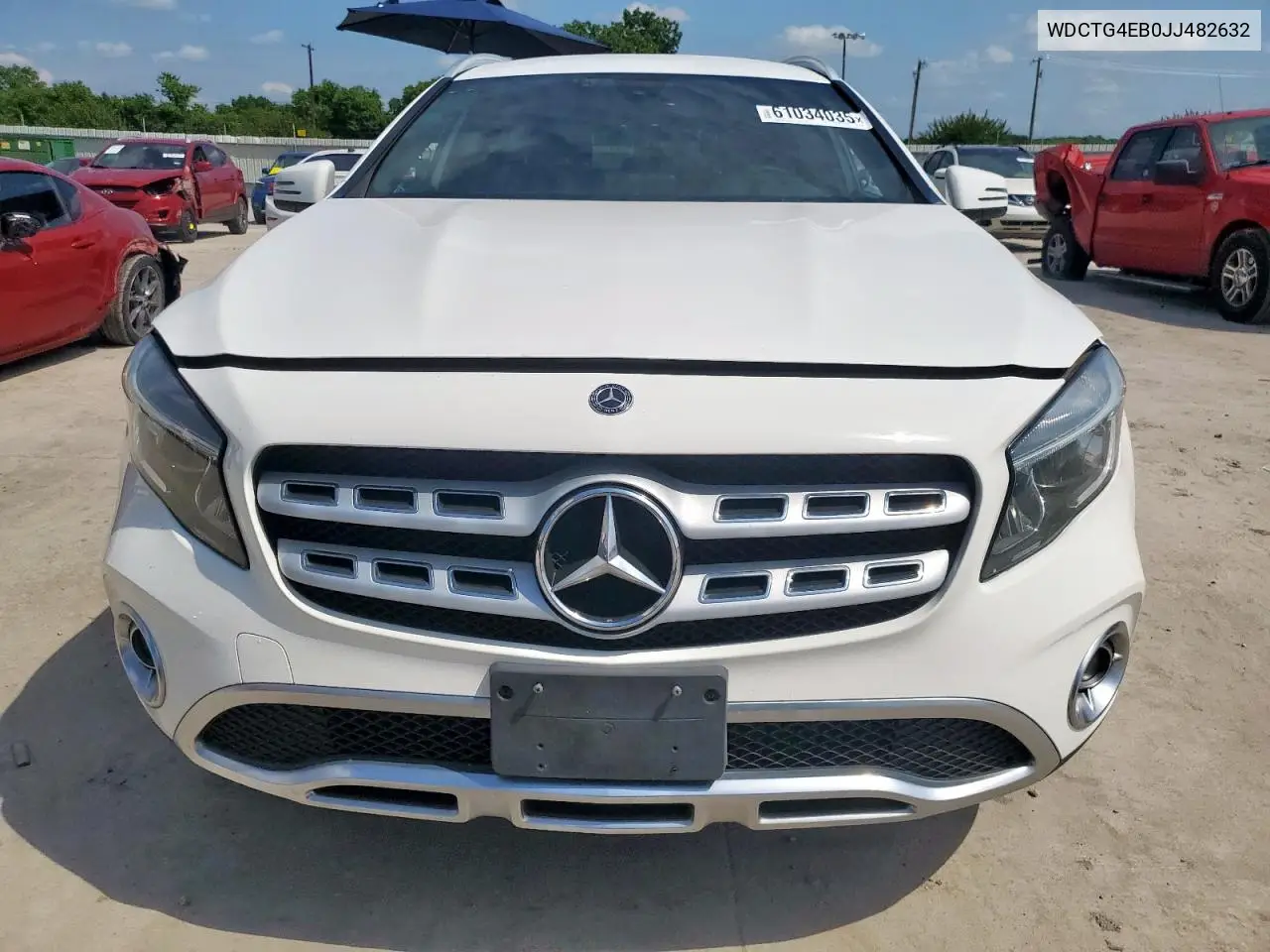 2018 Mercedes-Benz Gla 250 VIN: WDCTG4EB0JJ482632 Lot: 61034035