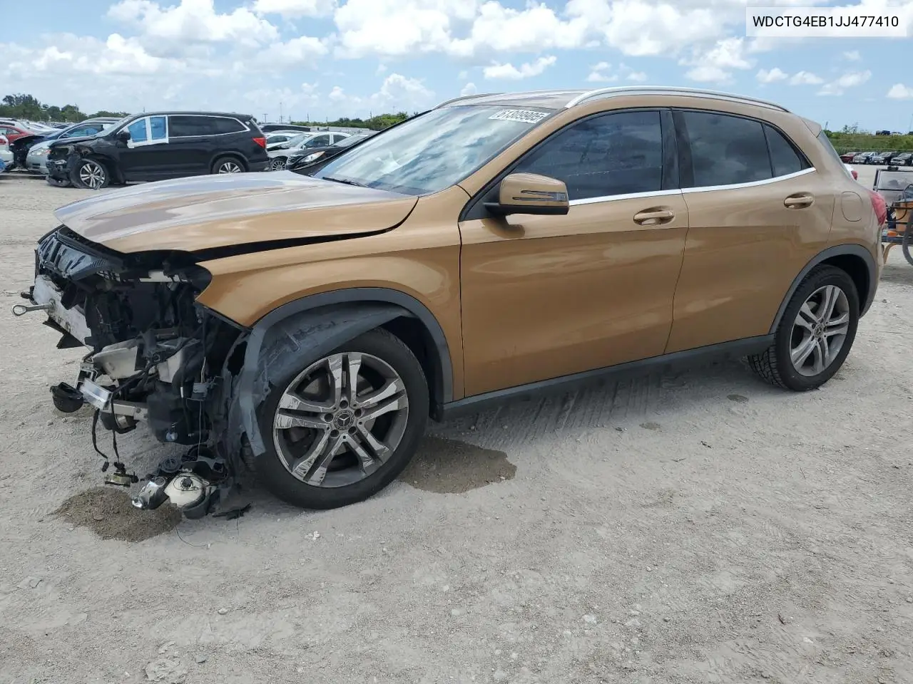 2018 Mercedes-Benz Gla 250 VIN: WDCTG4EB1JJ477410 Lot: 61309905