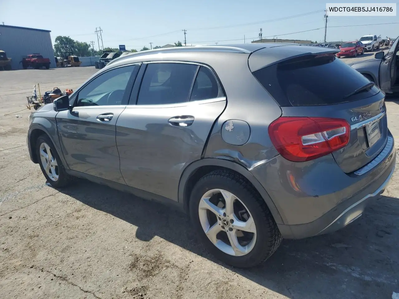 2018 Mercedes-Benz Gla 250 VIN: WDCTG4EB5JJ416786 Lot: 61495365