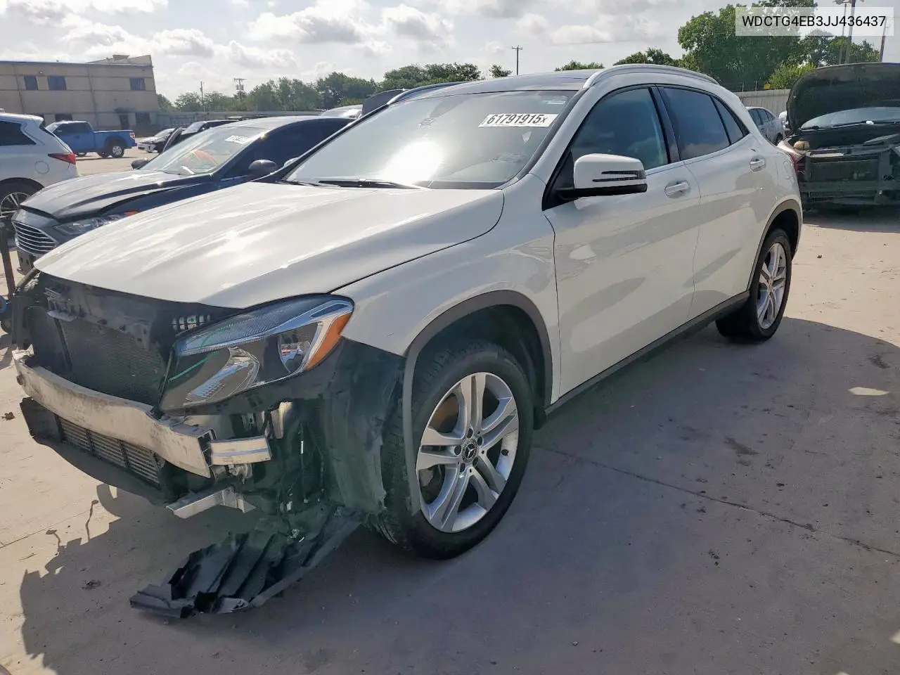 2018 Mercedes-Benz Gla 250 VIN: WDCTG4EB3JJ436437 Lot: 61791915