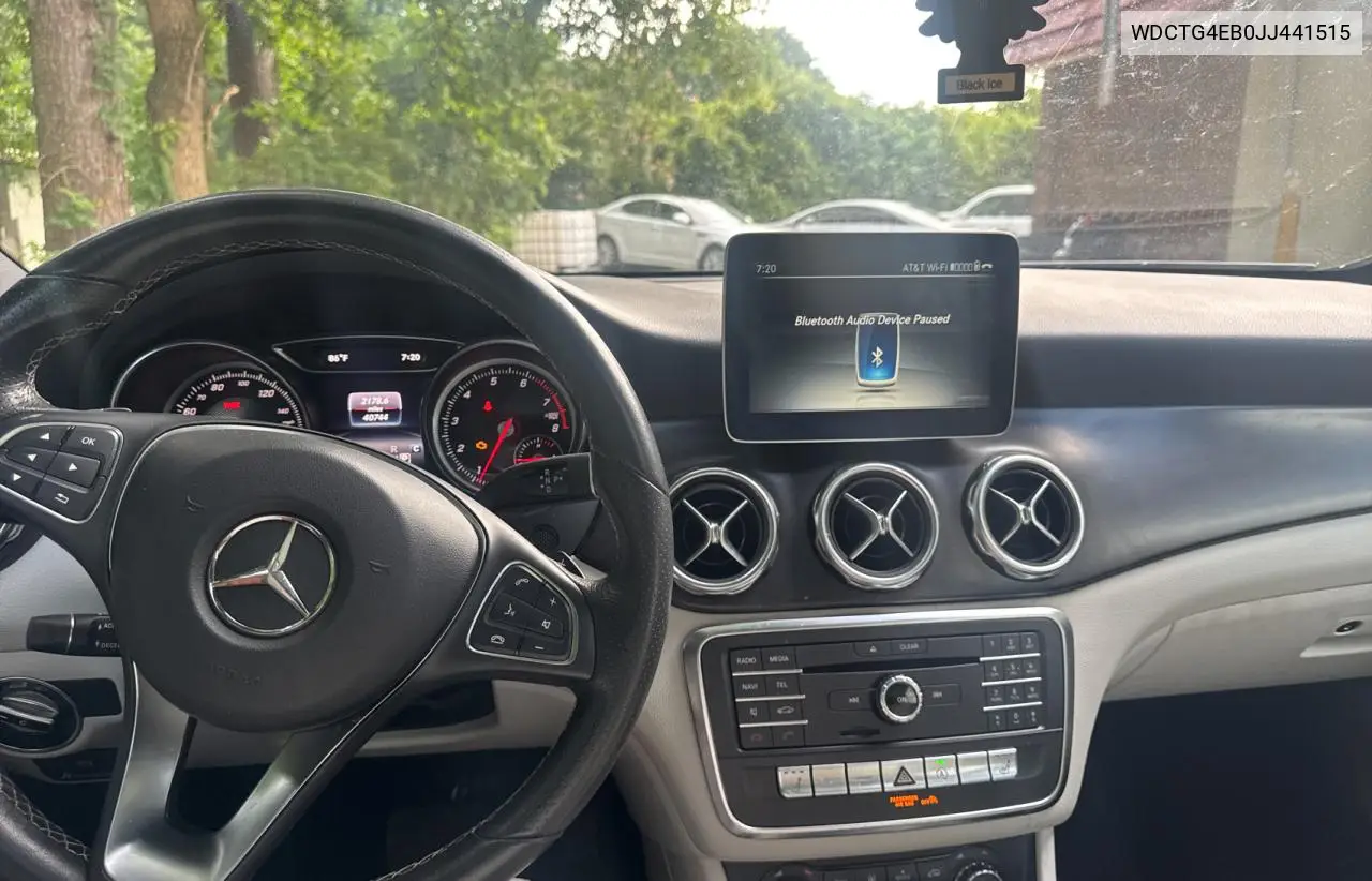 2018 Mercedes-Benz Gla 250 VIN: WDCTG4EB0JJ441515 Lot: 61873545