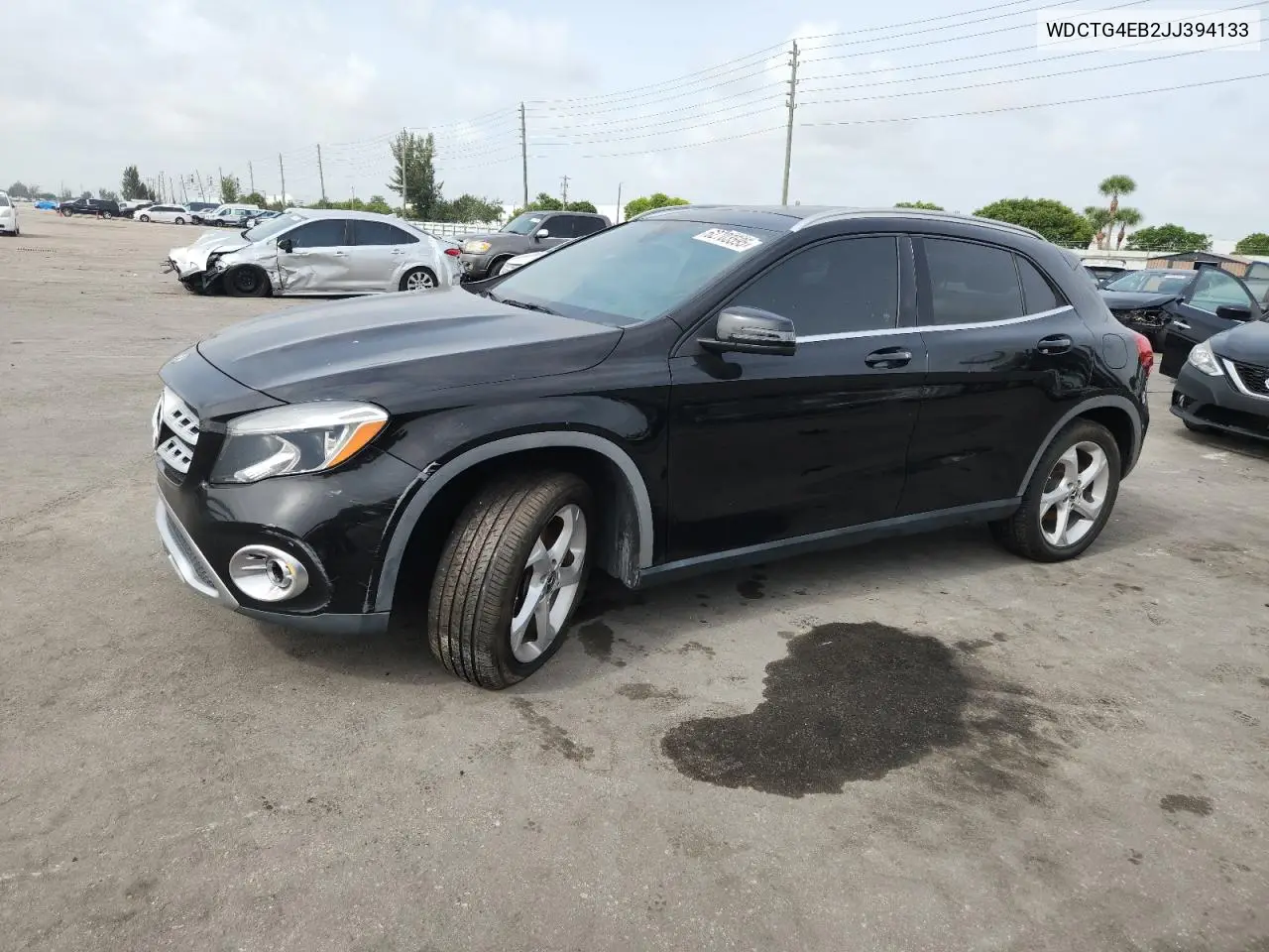 2018 Mercedes-Benz Gla 250 VIN: WDCTG4EB2JJ394133 Lot: 62703595