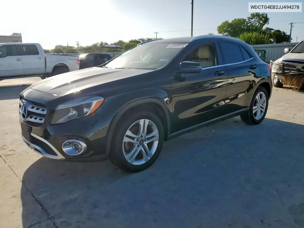2018 Mercedes-Benz Gla 250 VIN: WDCTG4EB2JJ494278 Lot: 62909735