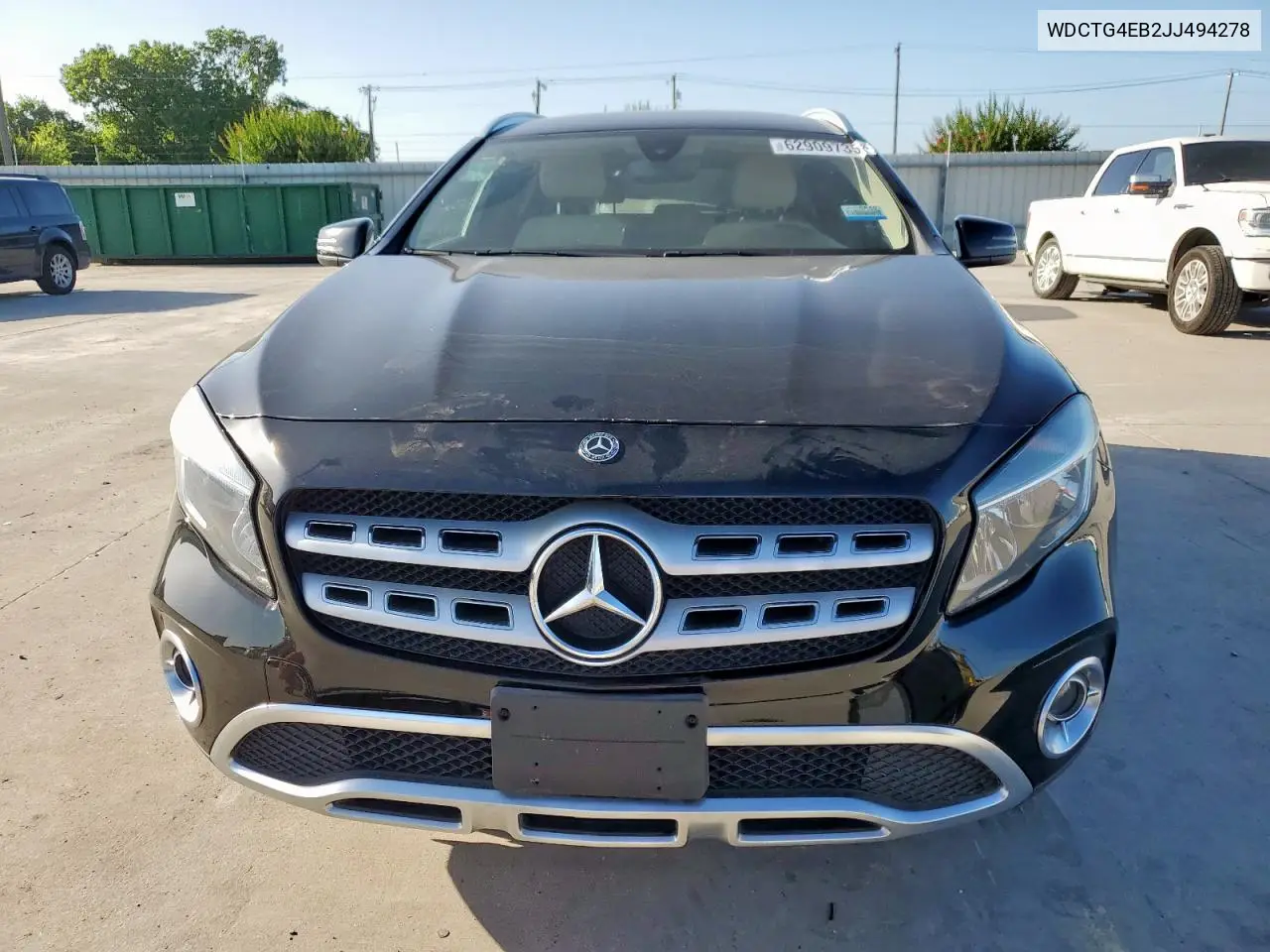 2018 Mercedes-Benz Gla 250 VIN: WDCTG4EB2JJ494278 Lot: 62909735