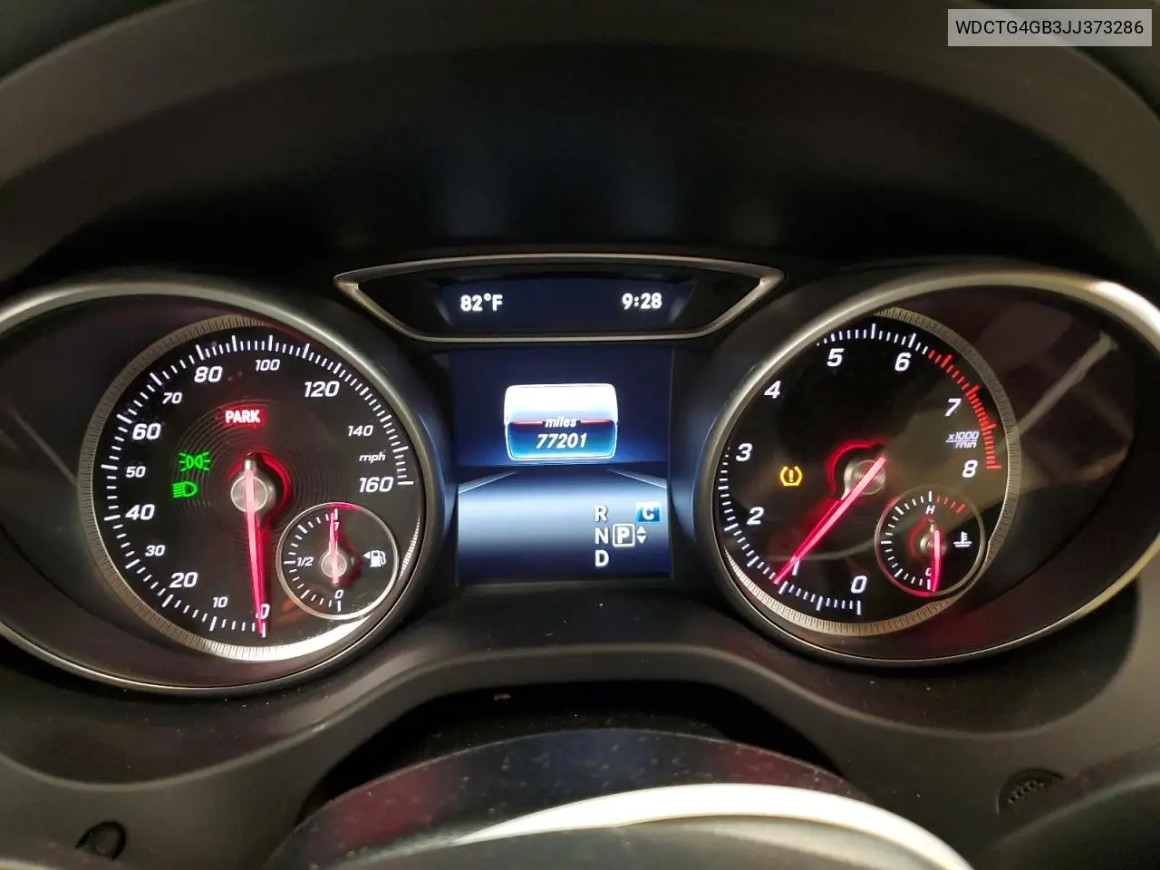 2018 Mercedes-Benz Gla 250 4Matic VIN: WDCTG4GB3JJ373286 Lot: 65211375