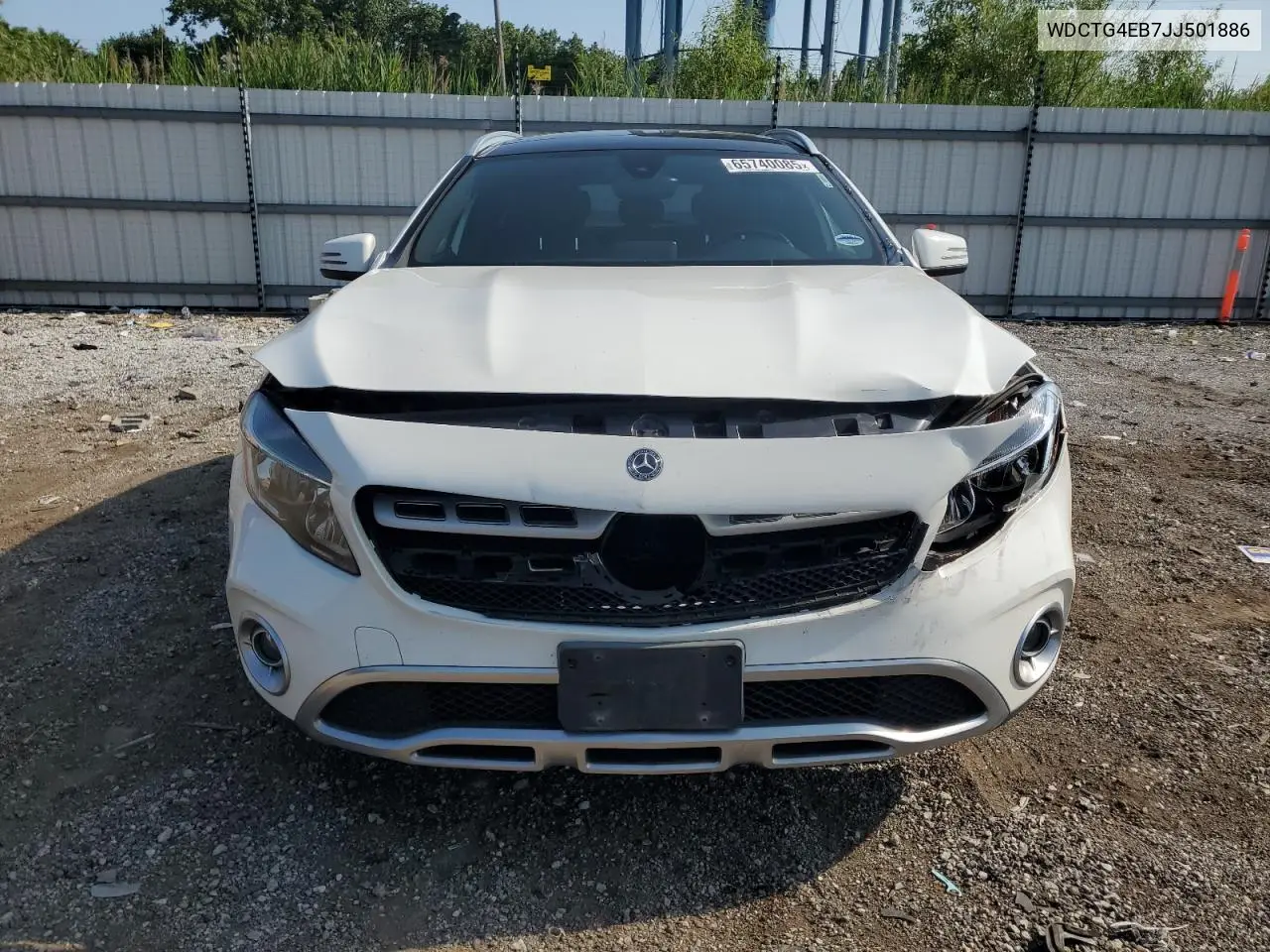 2018 Mercedes-Benz Gla 250 VIN: WDCTG4EB7JJ501886 Lot: 65740085
