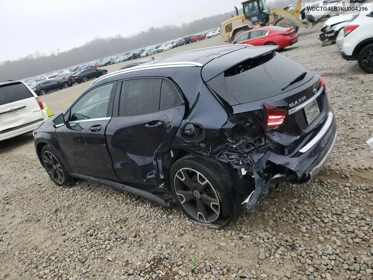 2019 Mercedes-Benz Gla 250 VIN: WDCTG4EB3KU004396 Lot: 43822825