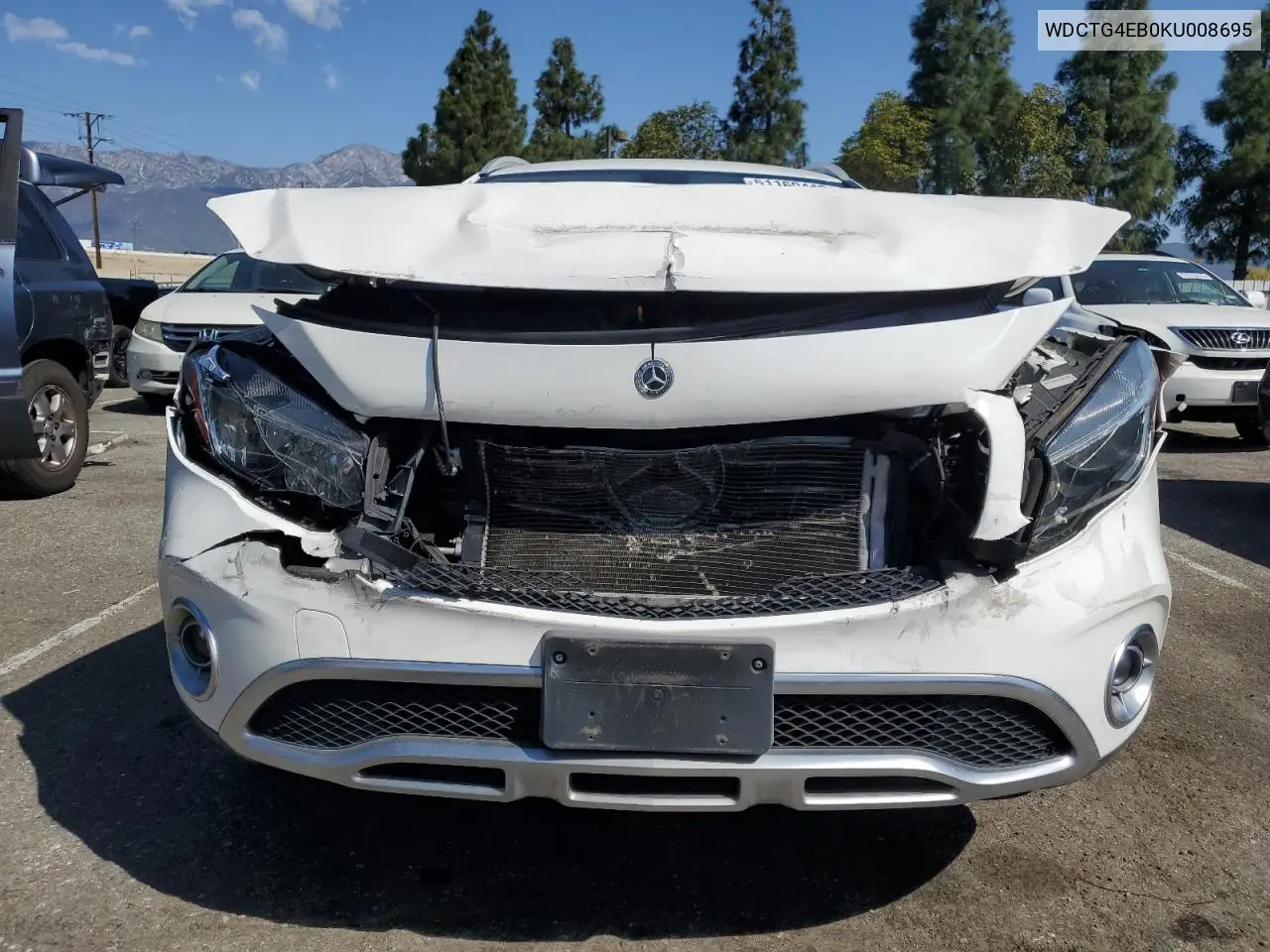 2019 Mercedes-Benz Gla 250 VIN: WDCTG4EB0KU008695 Lot: 51169415