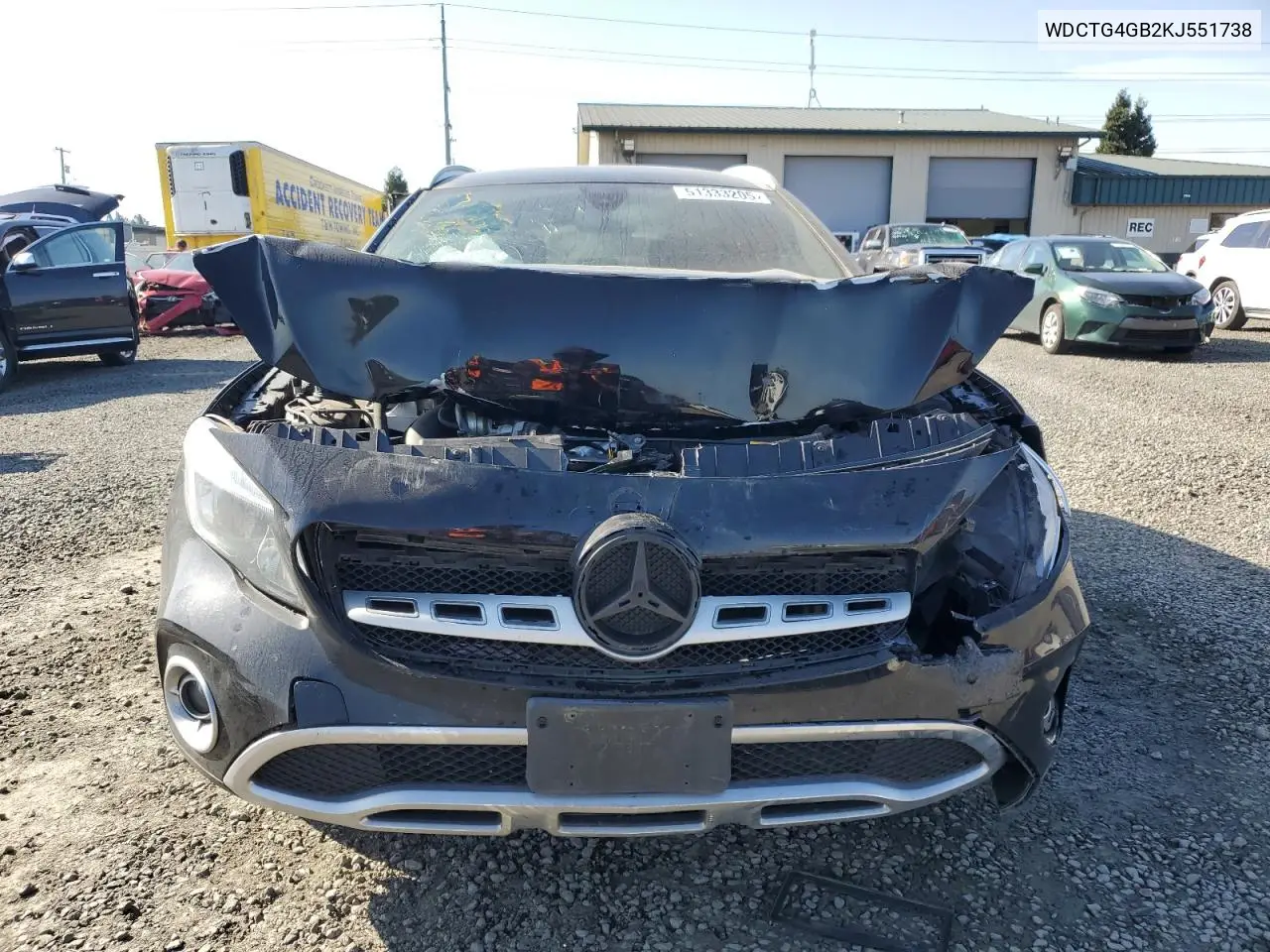2019 Mercedes-Benz Gla 250 4Matic VIN: WDCTG4GB2KJ551738 Lot: 51333205