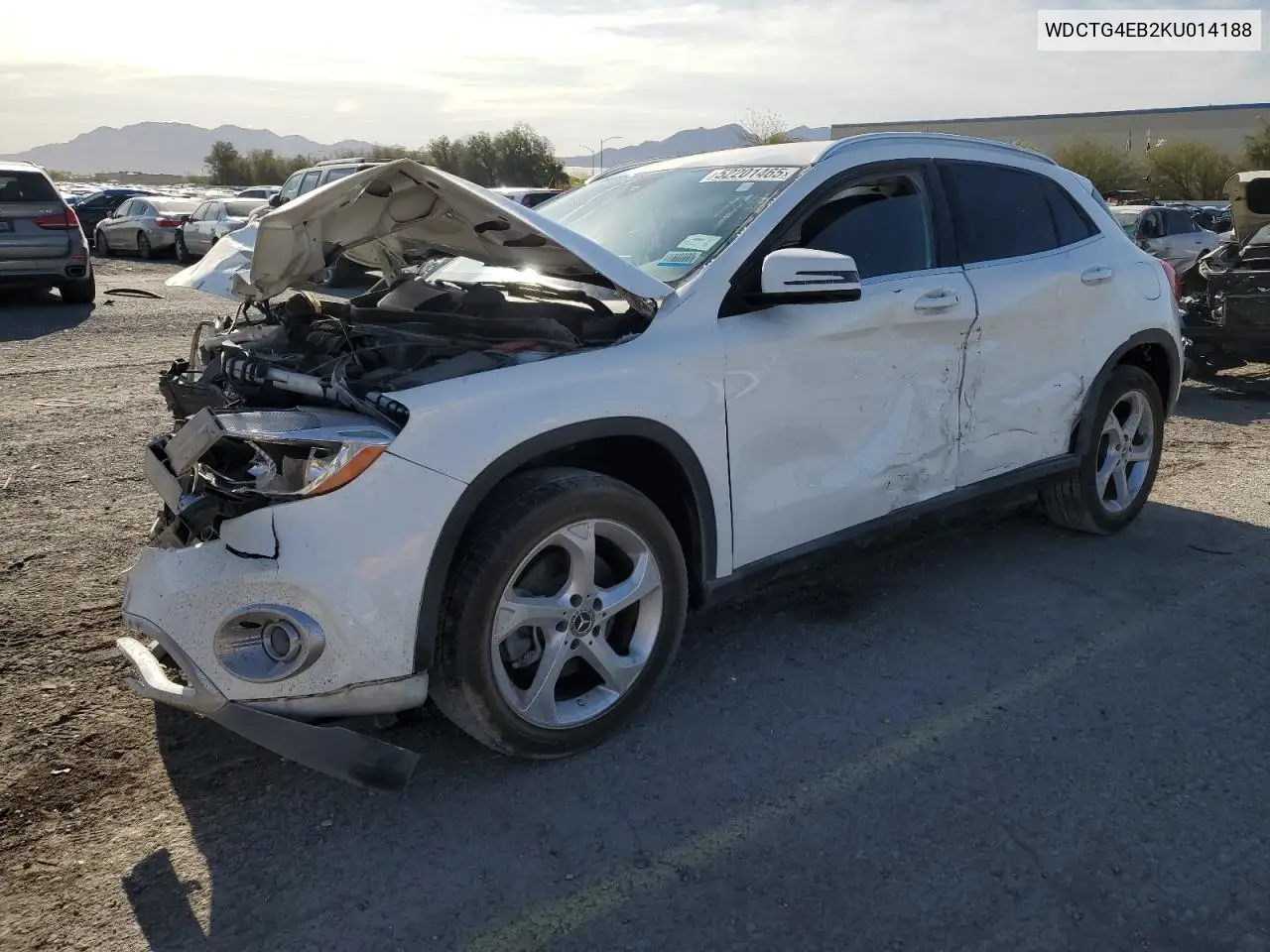 2019 Mercedes-Benz Gla 250 VIN: WDCTG4EB2KU014188 Lot: 52201465