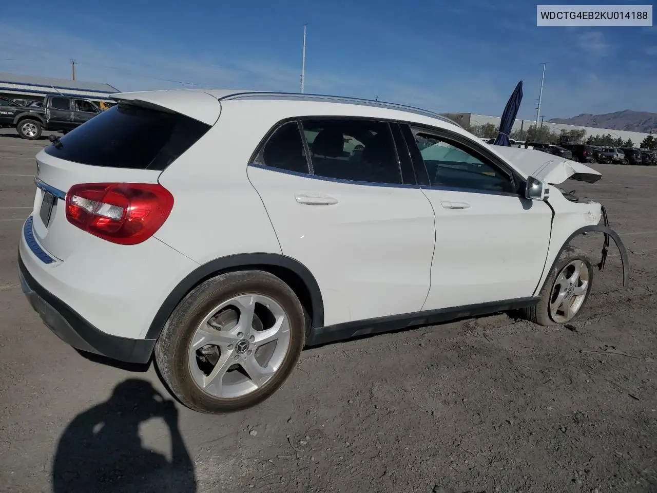 2019 Mercedes-Benz Gla 250 VIN: WDCTG4EB2KU014188 Lot: 52201465