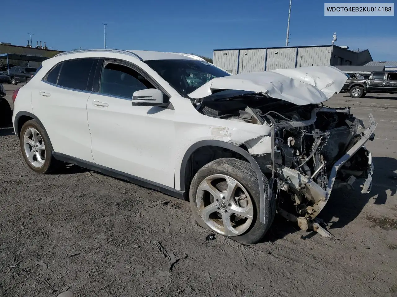 2019 Mercedes-Benz Gla 250 VIN: WDCTG4EB2KU014188 Lot: 52201465