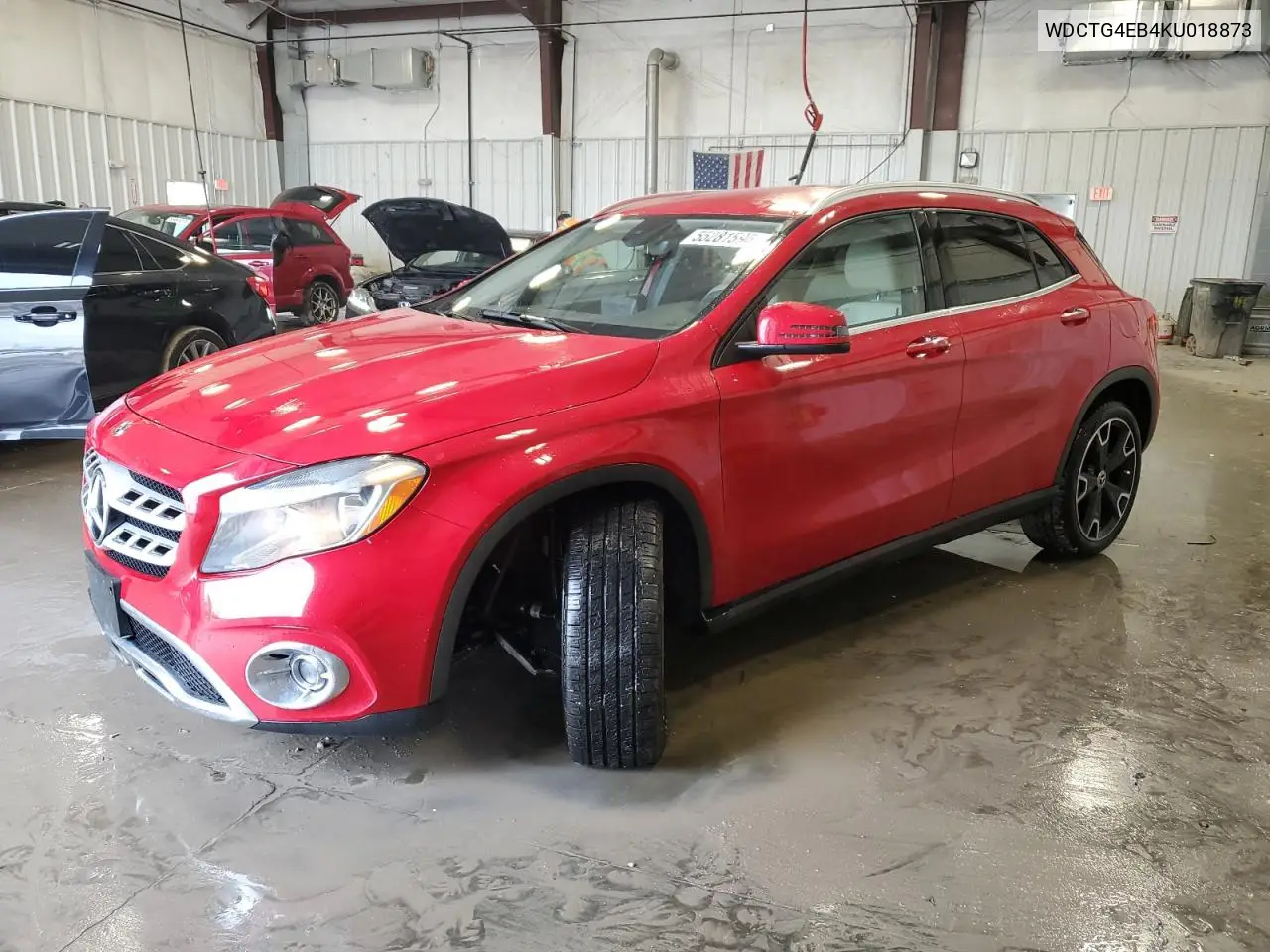 2019 Mercedes-Benz Gla 250 VIN: WDCTG4EB4KU018873 Lot: 55281595