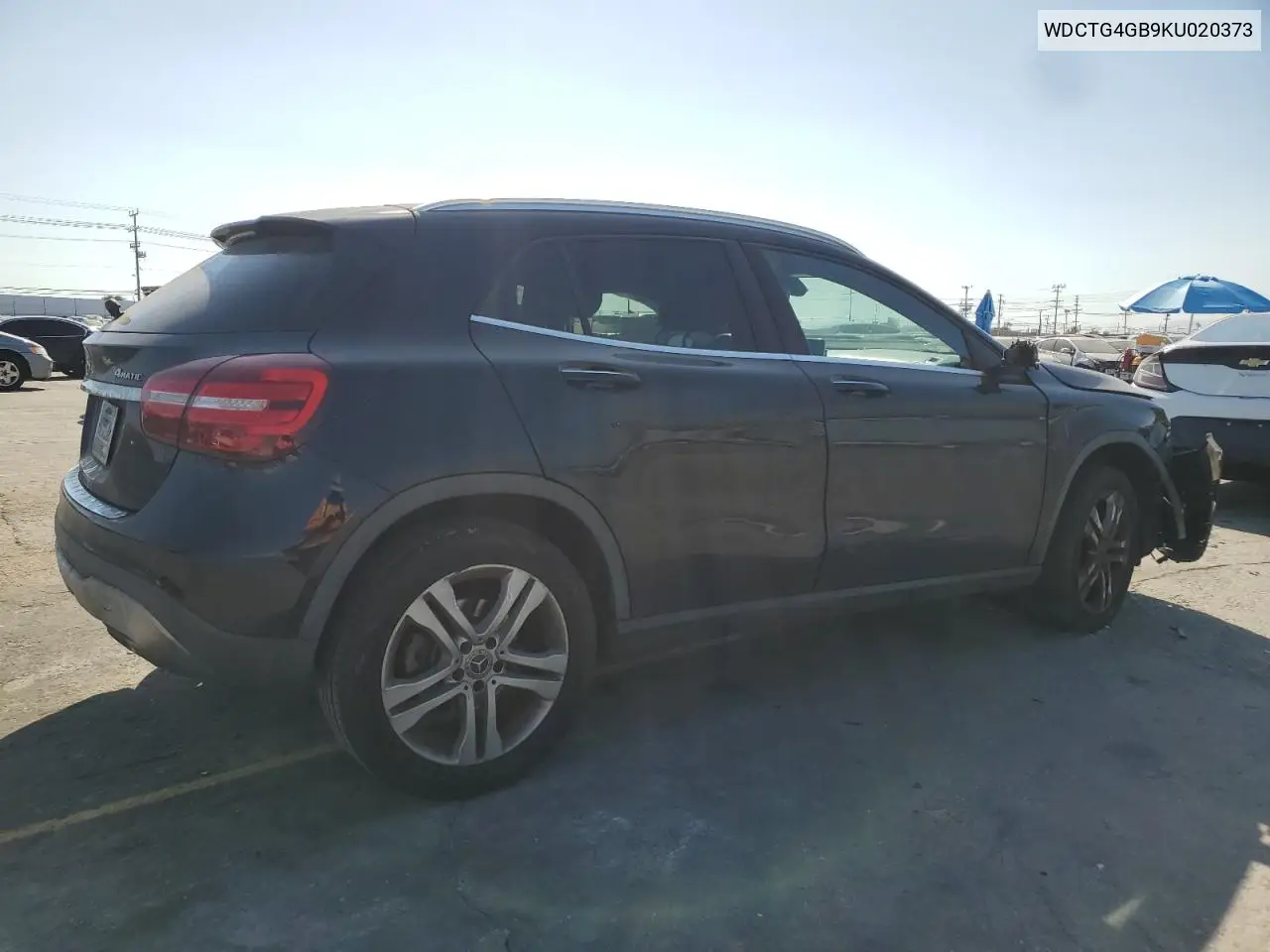 2019 Mercedes-Benz Gla 250 4Matic VIN: WDCTG4GB9KU020373 Lot: 55983415