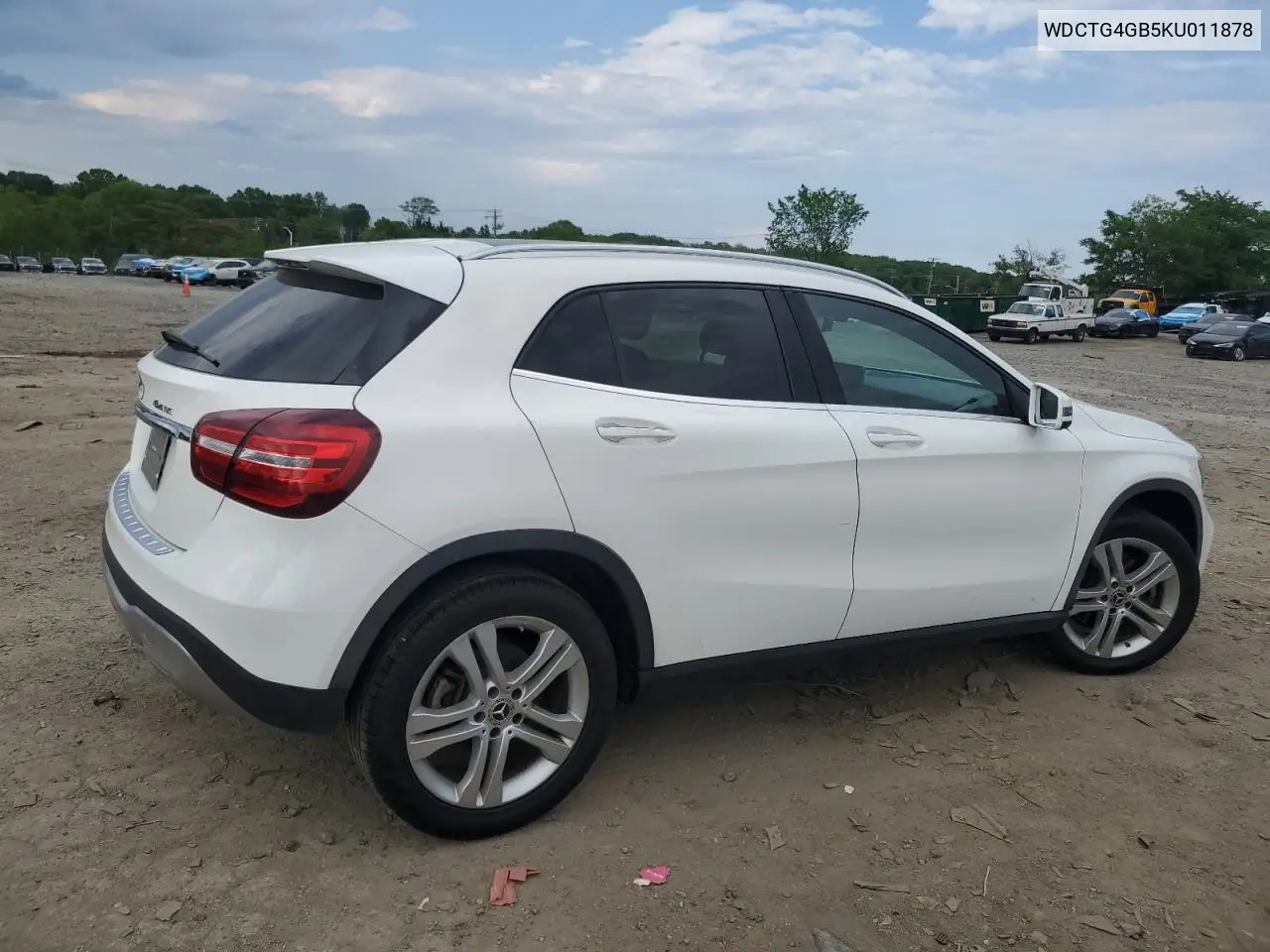 2019 Mercedes-Benz Gla 250 4Matic VIN: WDCTG4GB5KU011878 Lot: 56302735