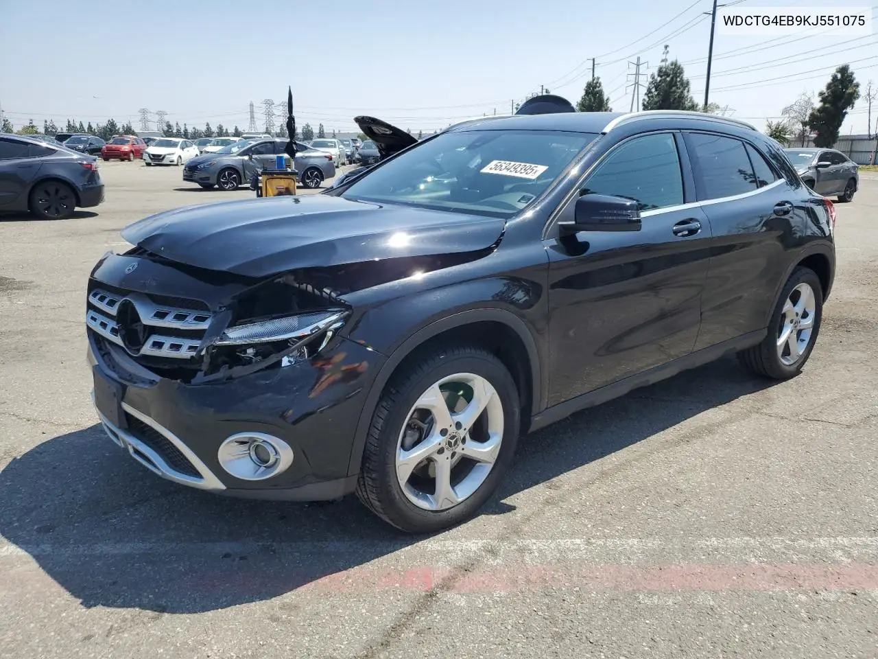 2019 Mercedes-Benz Gla 250 VIN: WDCTG4EB9KJ551075 Lot: 56349395