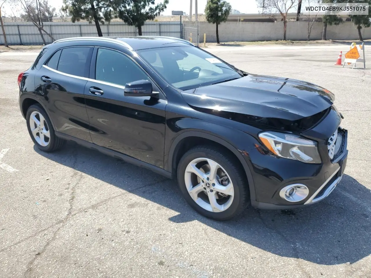 2019 Mercedes-Benz Gla 250 VIN: WDCTG4EB9KJ551075 Lot: 56349395