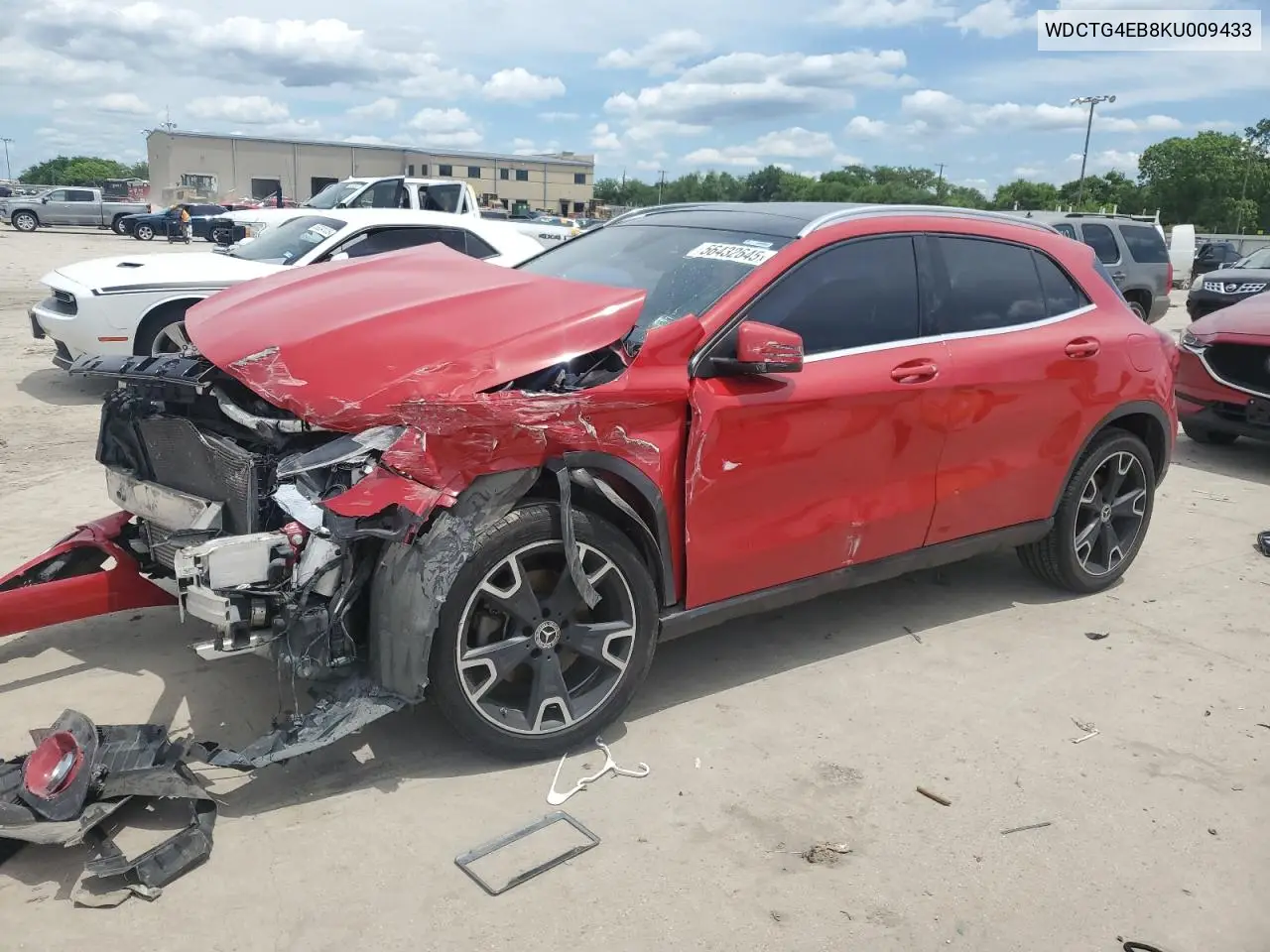 2019 Mercedes-Benz Gla 250 VIN: WDCTG4EB8KU009433 Lot: 56432645