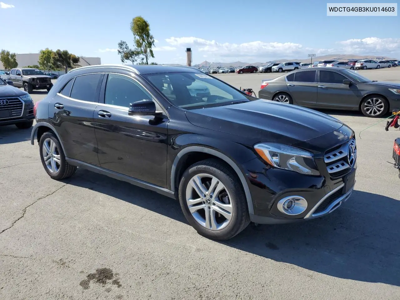2019 Mercedes-Benz Gla 250 4Matic VIN: WDCTG4GB3KU014603 Lot: 56873985