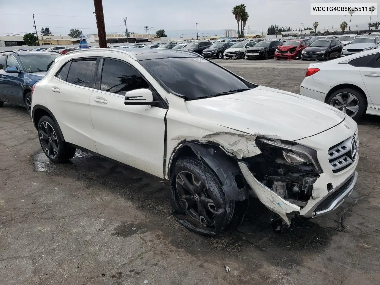 2019 Mercedes-Benz Gla 250 4Matic VIN: WDCTG4GB8KJ551159 Lot: 59147165