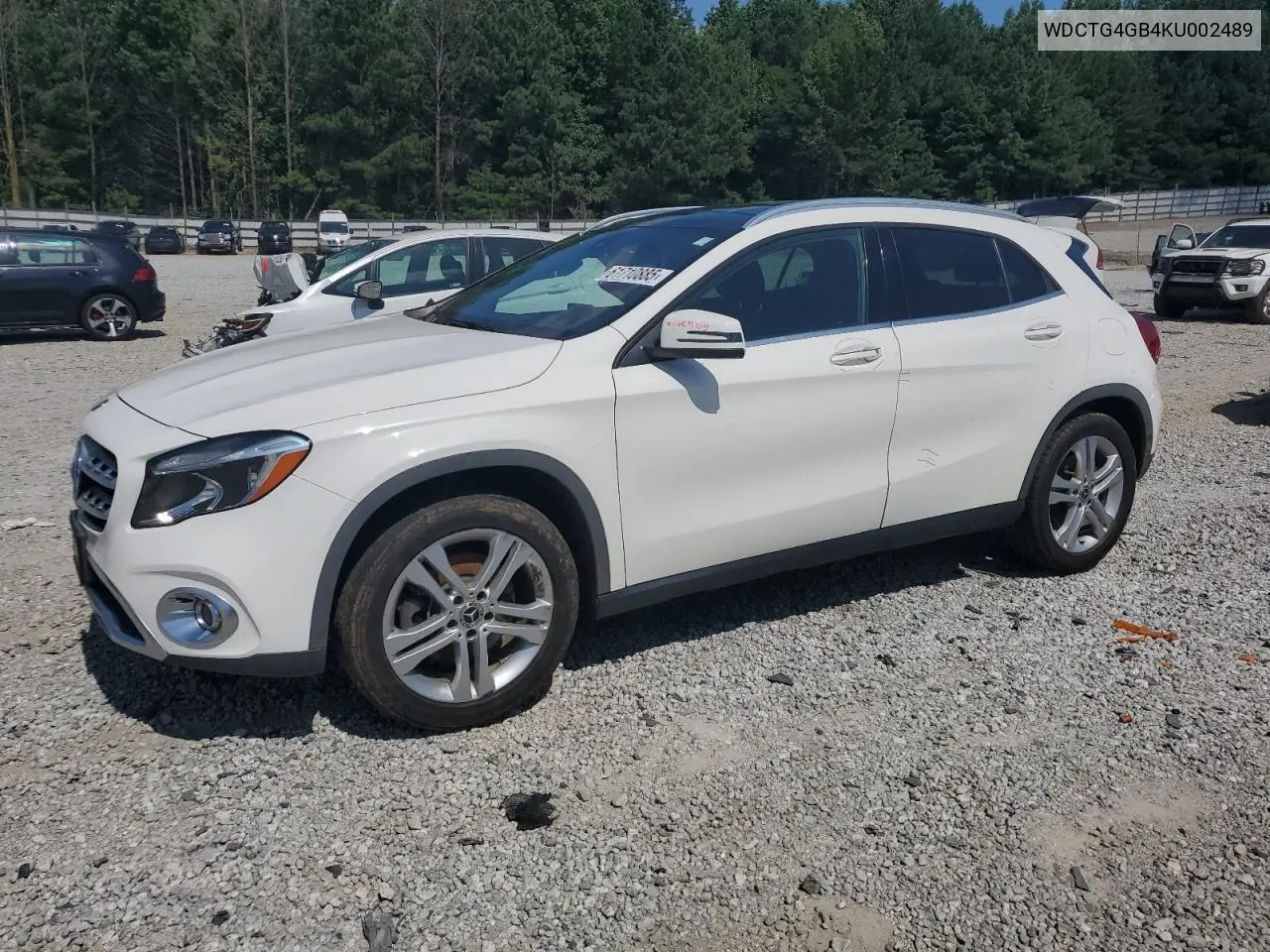 2019 Mercedes-Benz Gla 250 4Matic VIN: WDCTG4GB4KU002489 Lot: 61710885