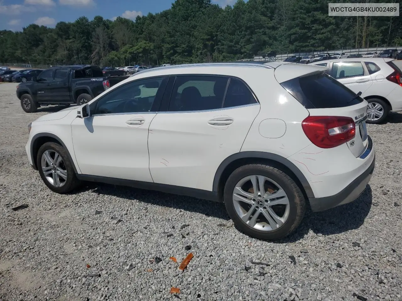 2019 Mercedes-Benz Gla 250 4Matic VIN: WDCTG4GB4KU002489 Lot: 61710885