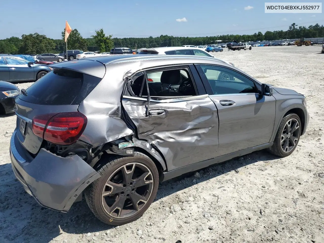 2019 Mercedes-Benz Gla 250 VIN: WDCTG4EBXKJ552977 Lot: 61868545