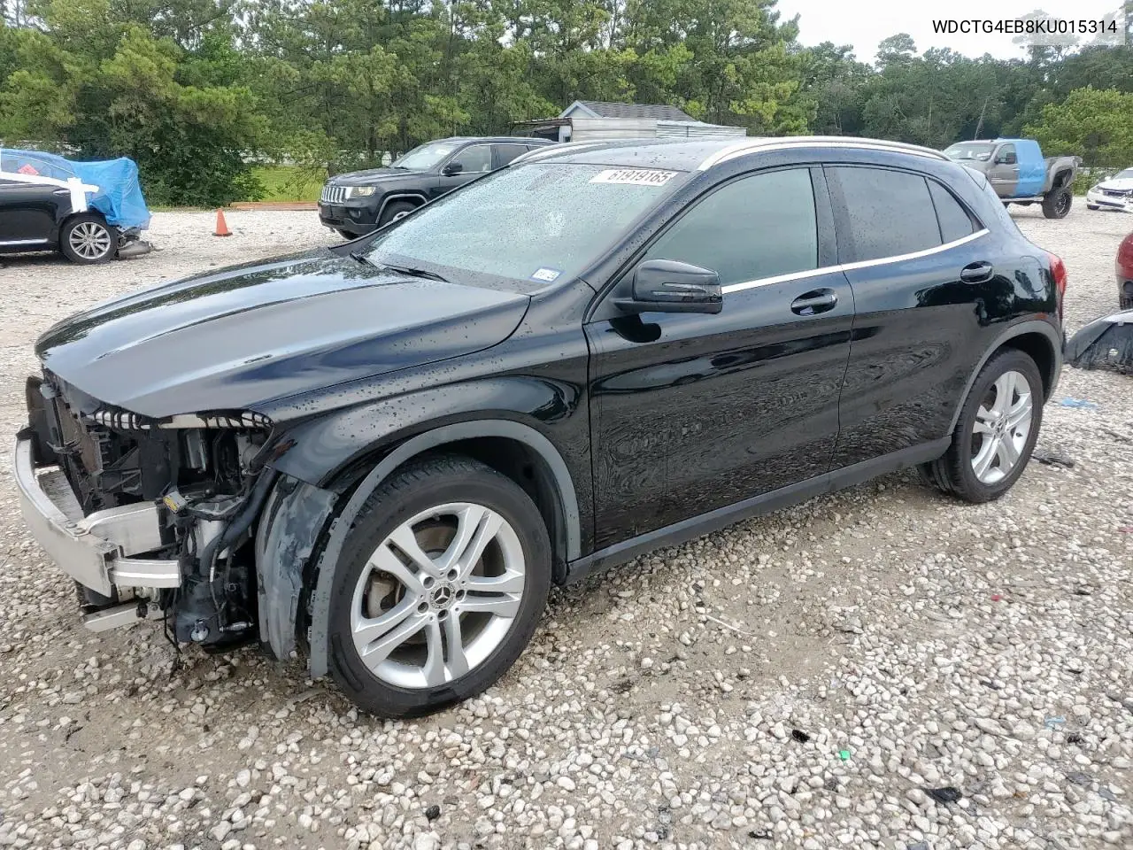 2019 Mercedes-Benz Gla 250 VIN: WDCTG4EB8KU015314 Lot: 61919165