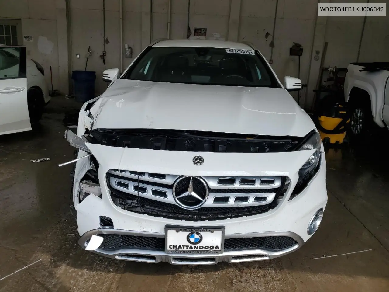 2019 Mercedes-Benz Gla 250 VIN: WDCTG4EB1KU006342 Lot: 62735515