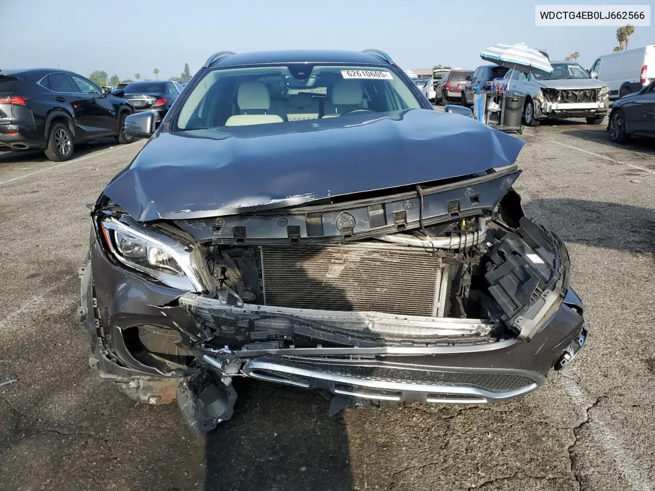 2020 Mercedes-Benz Gla 250 VIN: WDCTG4EB0LJ662566 Lot: 62610605