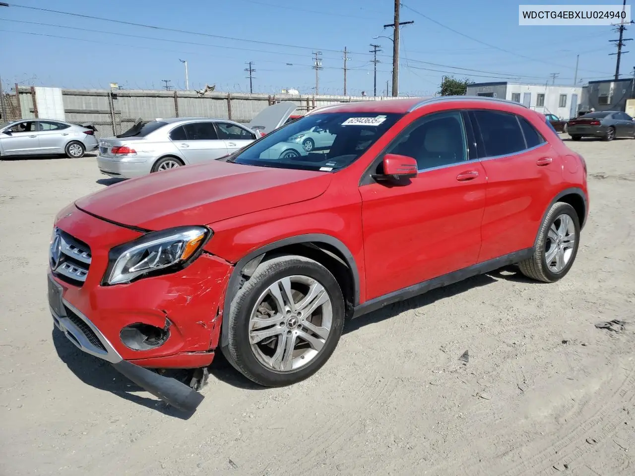 2020 Mercedes-Benz Gla 250 VIN: WDCTG4EBXLU024940 Lot: 62943635