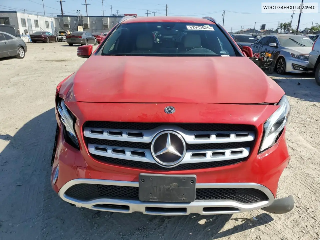2020 Mercedes-Benz Gla 250 VIN: WDCTG4EBXLU024940 Lot: 62943635