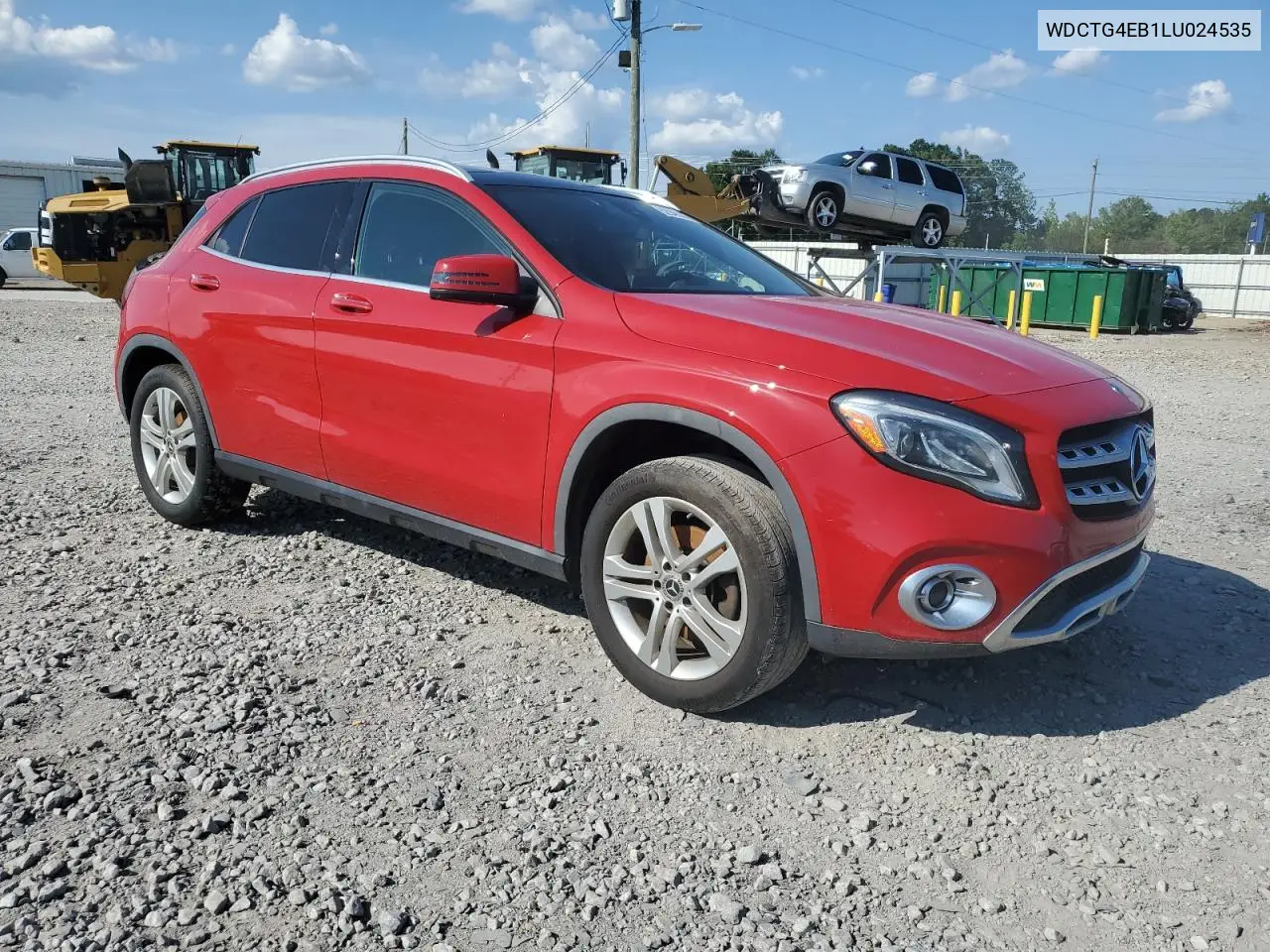 2020 Mercedes-Benz Gla 250 VIN: WDCTG4EB1LU024535 Lot: 62946395