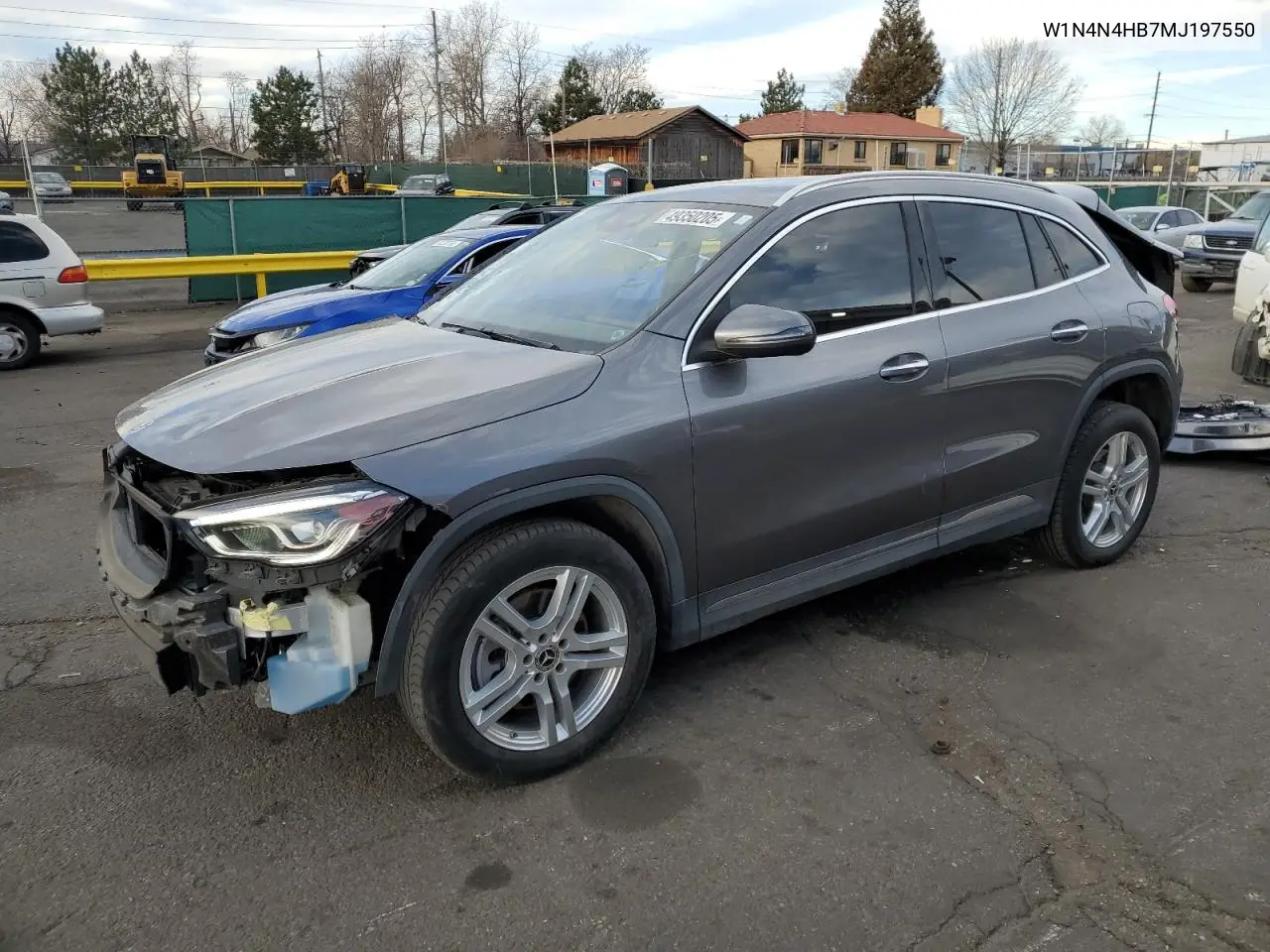 2021 Mercedes-Benz Gla 250 4Matic VIN: W1N4N4HB7MJ197550 Lot: 49350205