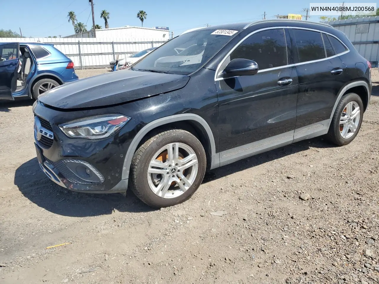 2021 Mercedes-Benz Gla 250 VIN: W1N4N4GB8MJ200568 Lot: 52301345