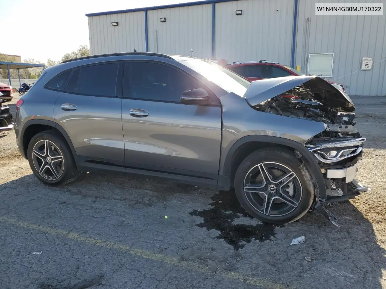 2021 Mercedes-Benz Gla 250 VIN: W1N4N4GB0MJ170322 Lot: 53385435