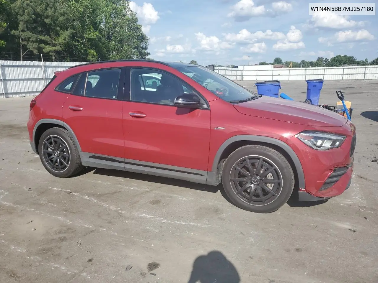 2021 Mercedes-Benz Gla 35 Amg VIN: W1N4N5BB7MJ257180 Lot: 54785995