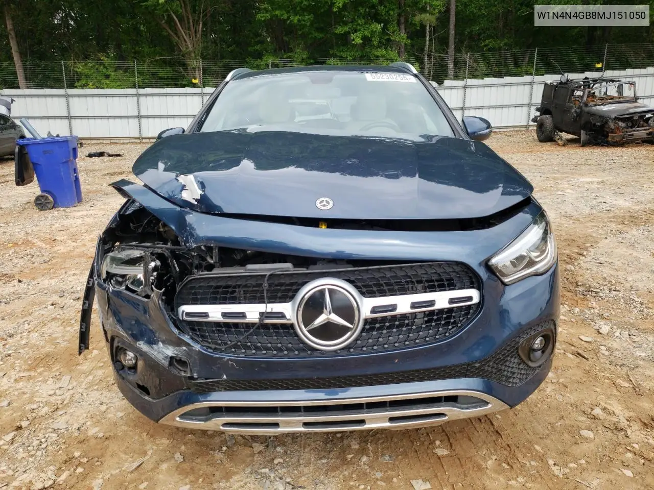 2021 Mercedes-Benz Gla 250 VIN: W1N4N4GB8MJ151050 Lot: 55230255