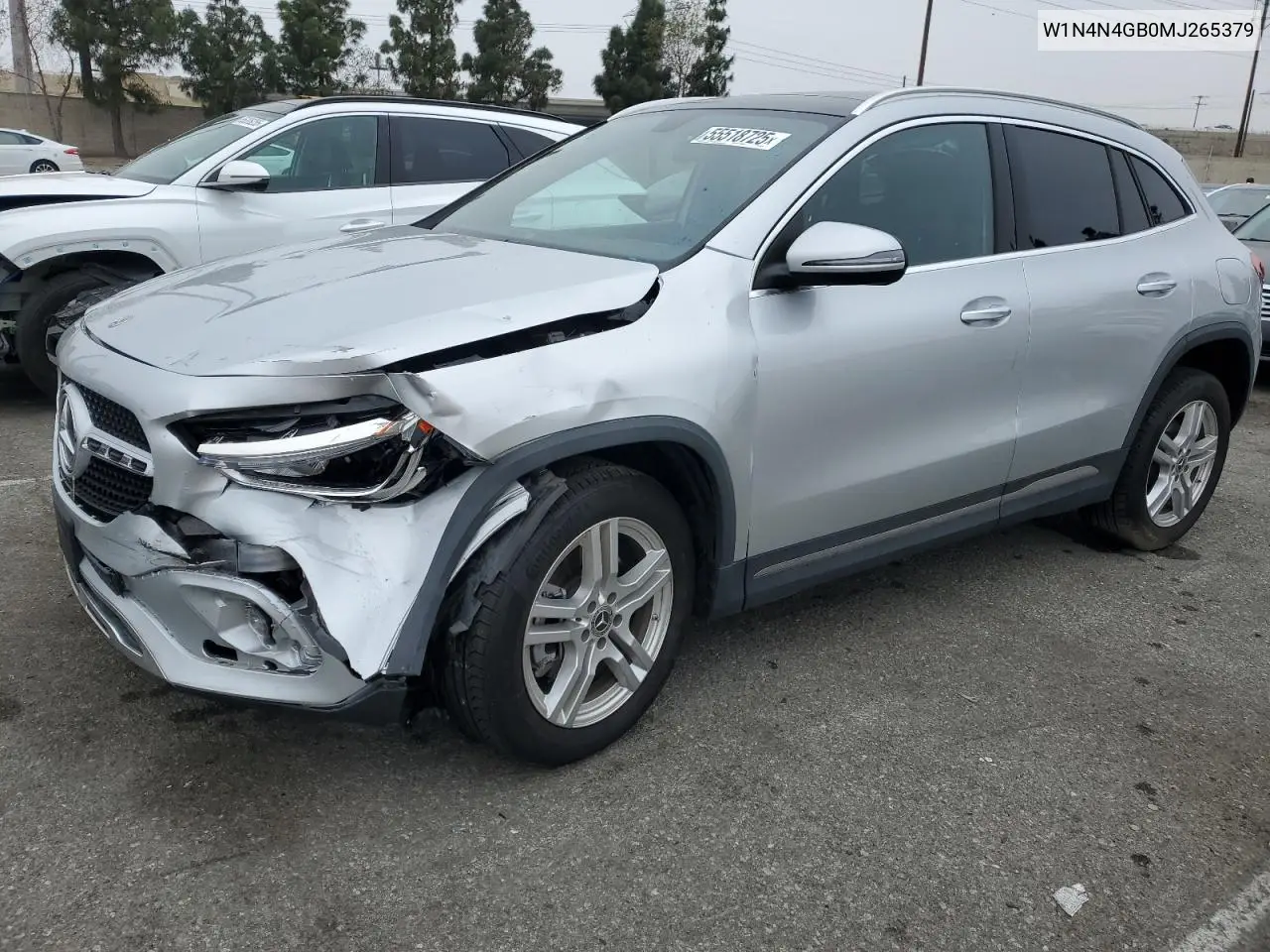2021 Mercedes-Benz Gla 250 VIN: W1N4N4GB0MJ265379 Lot: 55518725