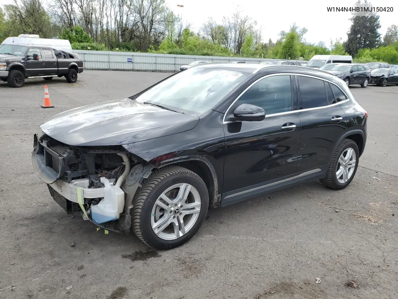 2021 Mercedes-Benz Gla 250 4Matic VIN: W1N4N4HB1MJ150420 Lot: 55755905