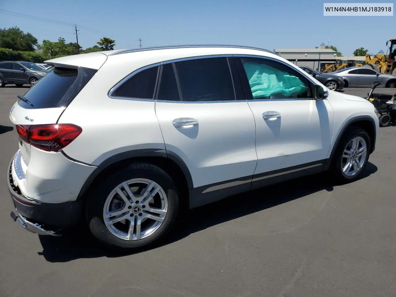 2021 Mercedes-Benz Gla 250 4Matic VIN: W1N4N4HB1MJ183918 Lot: 55897075