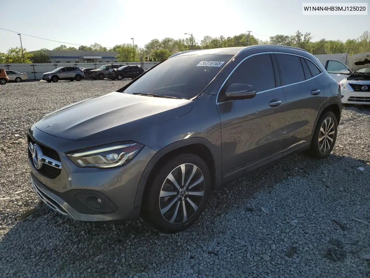2021 Mercedes-Benz Gla 250 4Matic VIN: W1N4N4HB3MJ125020 Lot: 56316165
