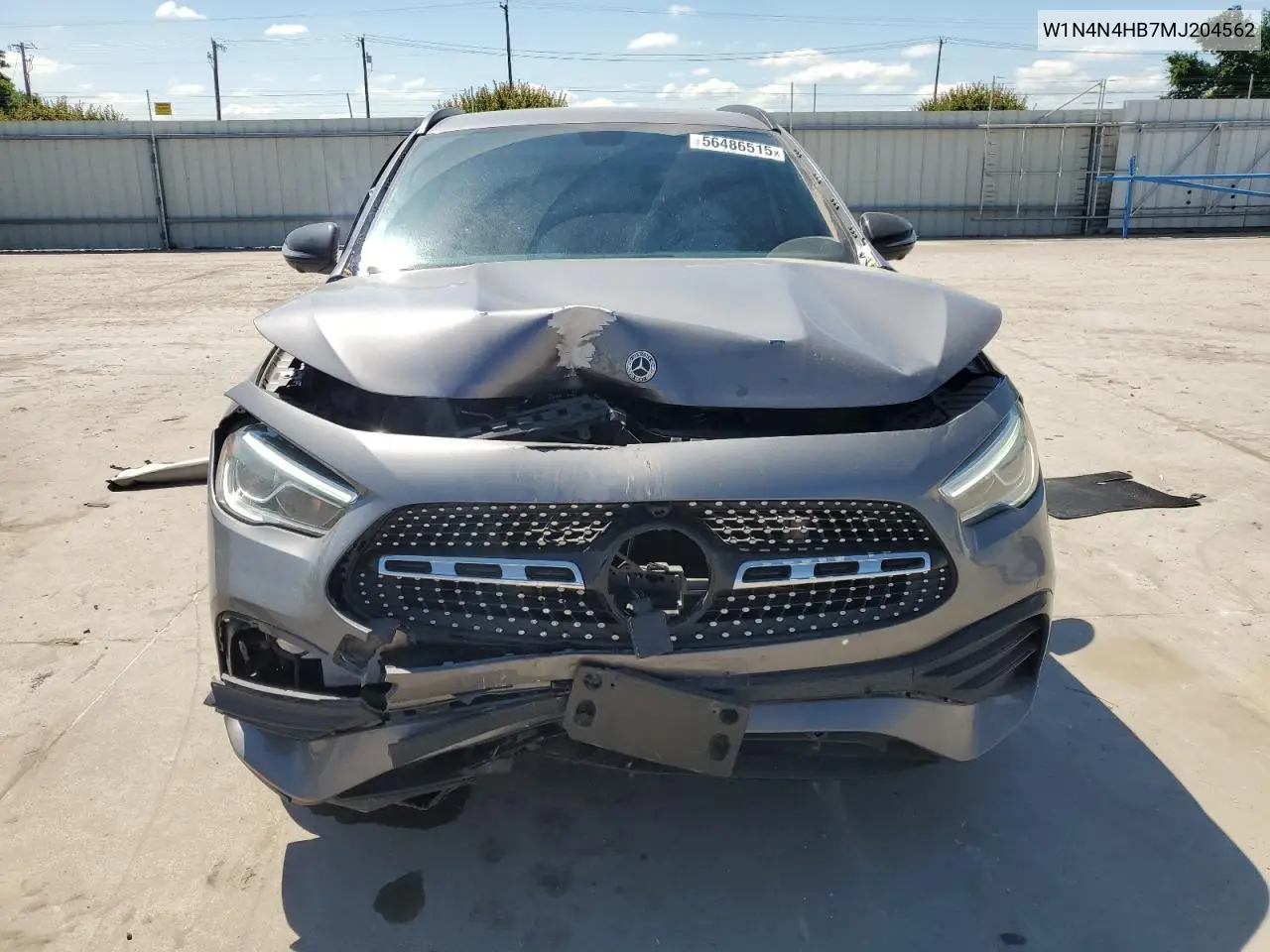 2021 Mercedes-Benz Gla 250 4Matic VIN: W1N4N4HB7MJ204562 Lot: 56486515