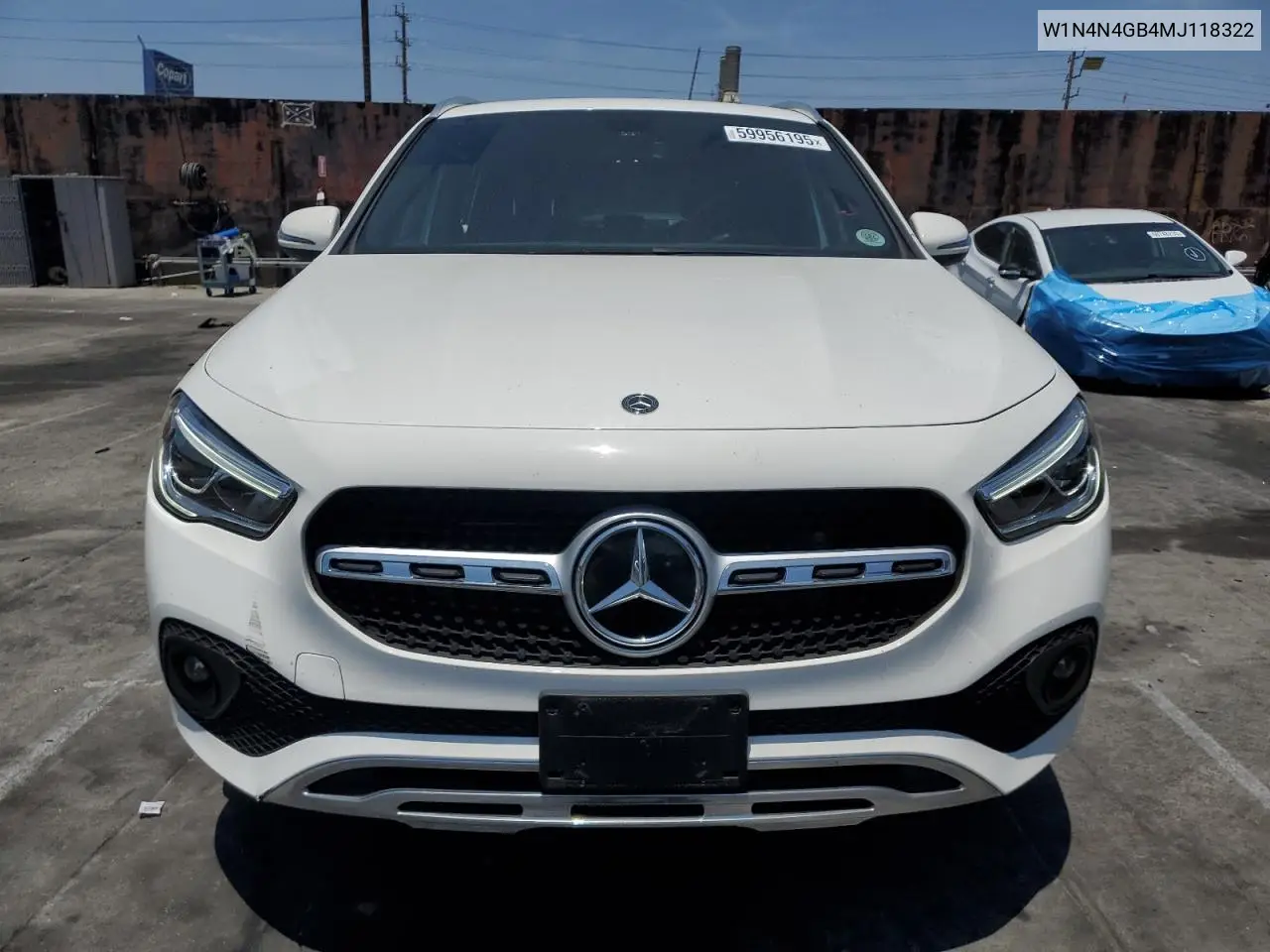 2021 Mercedes-Benz Gla 250 VIN: W1N4N4GB4MJ118322 Lot: 59956195