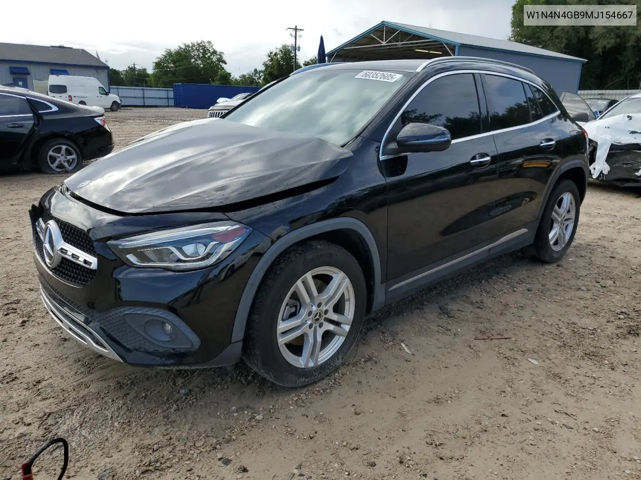 2021 Mercedes-Benz Gla 250 VIN: W1N4N4GB9MJ154667 Lot: 60352605