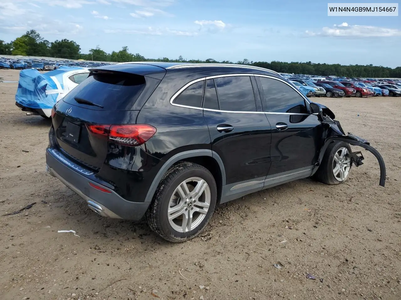 2021 Mercedes-Benz Gla 250 VIN: W1N4N4GB9MJ154667 Lot: 60352605