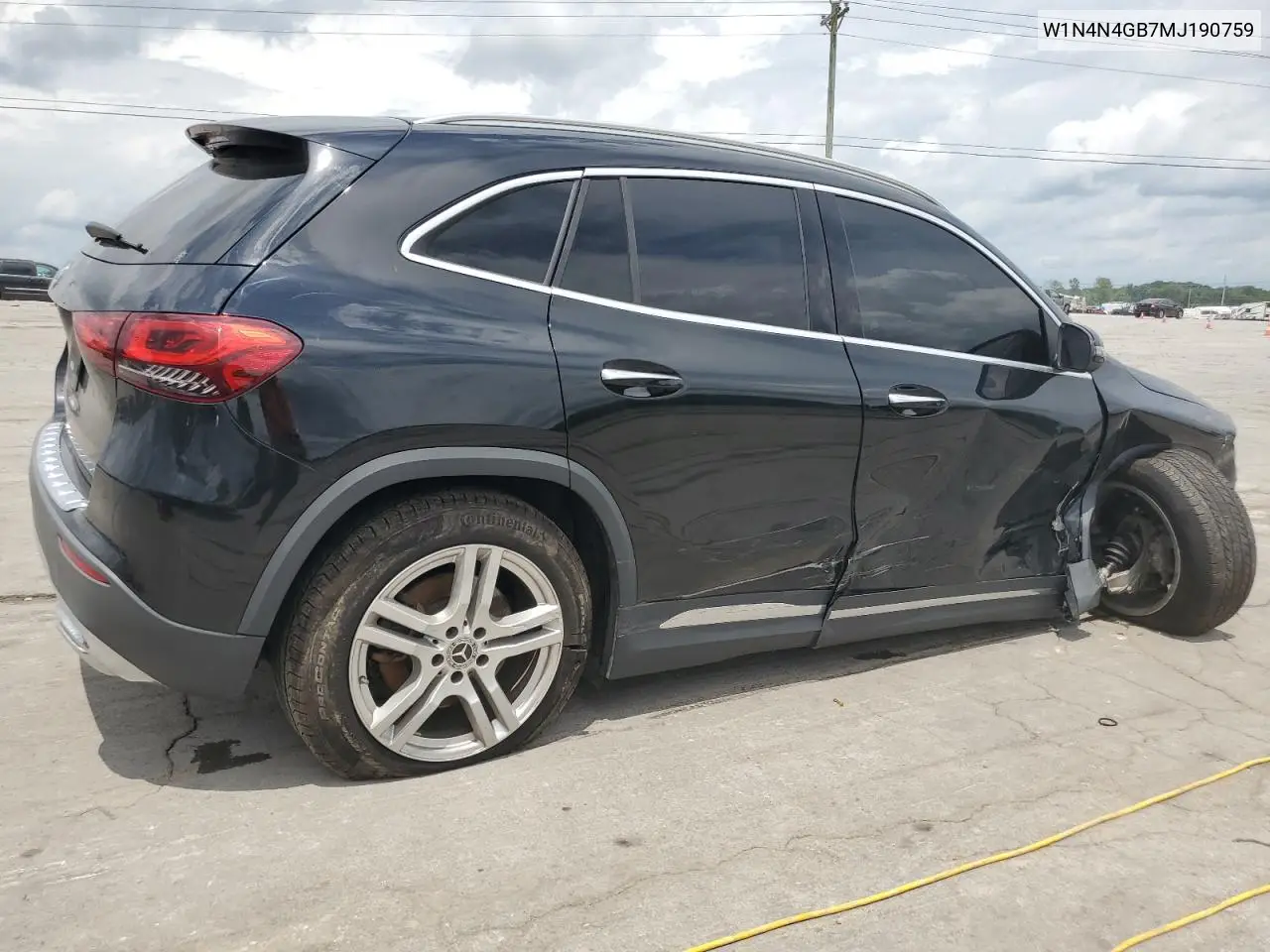 2021 Mercedes-Benz Gla 250 VIN: W1N4N4GB7MJ190759 Lot: 60693715