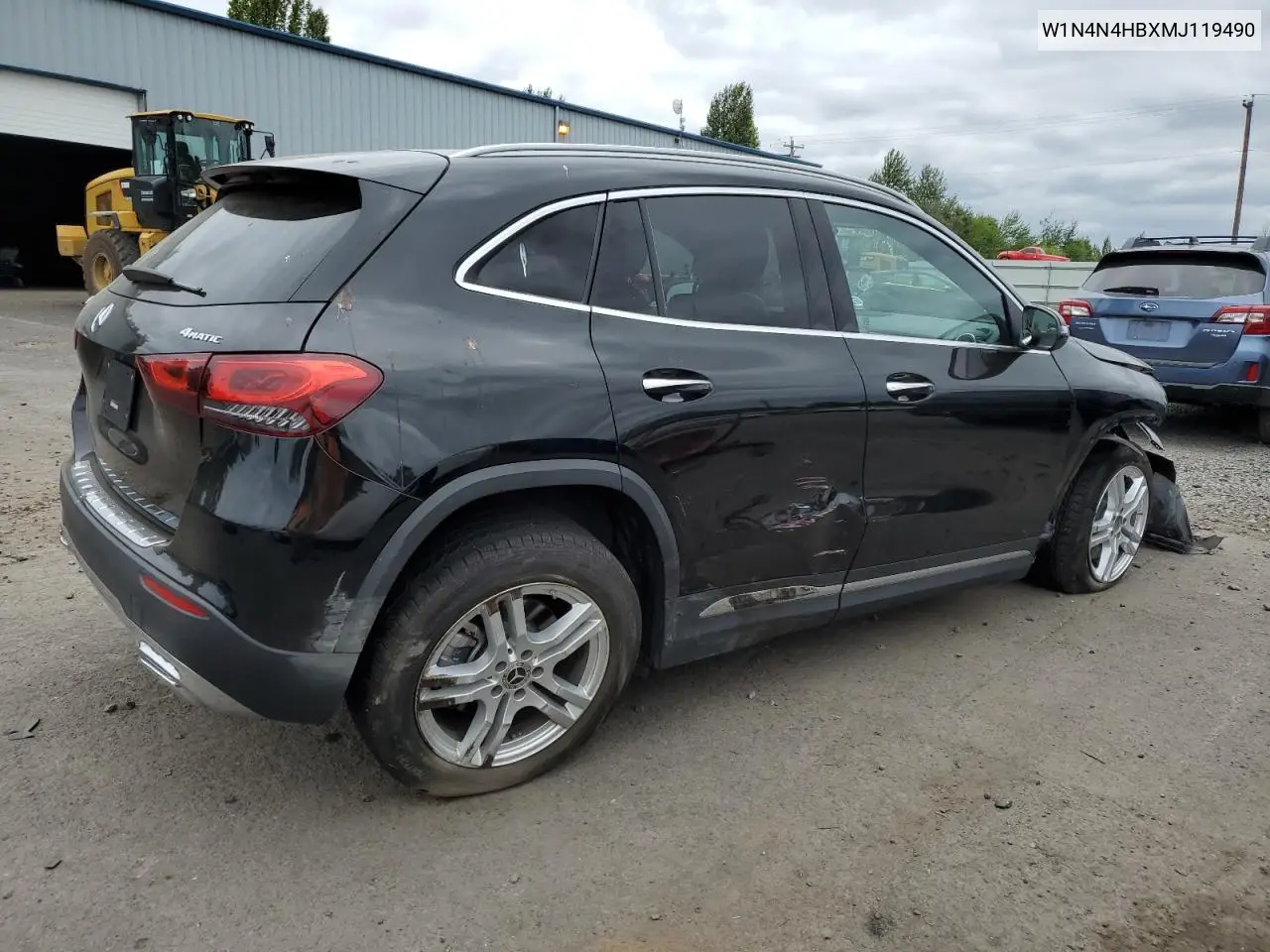 2021 Mercedes-Benz Gla 250 4Matic VIN: W1N4N4HBXMJ119490 Lot: 60814205
